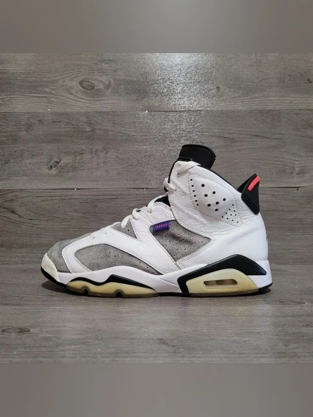 Air Jordan 6 Retro Flight Nostalgia Mens size 10 Grey White CI3125-100